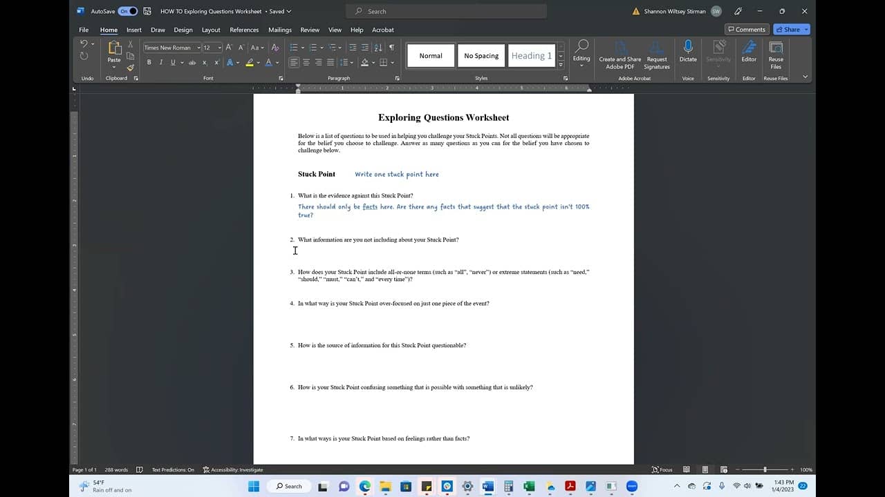 ７－１．考え直し用紙の書き方